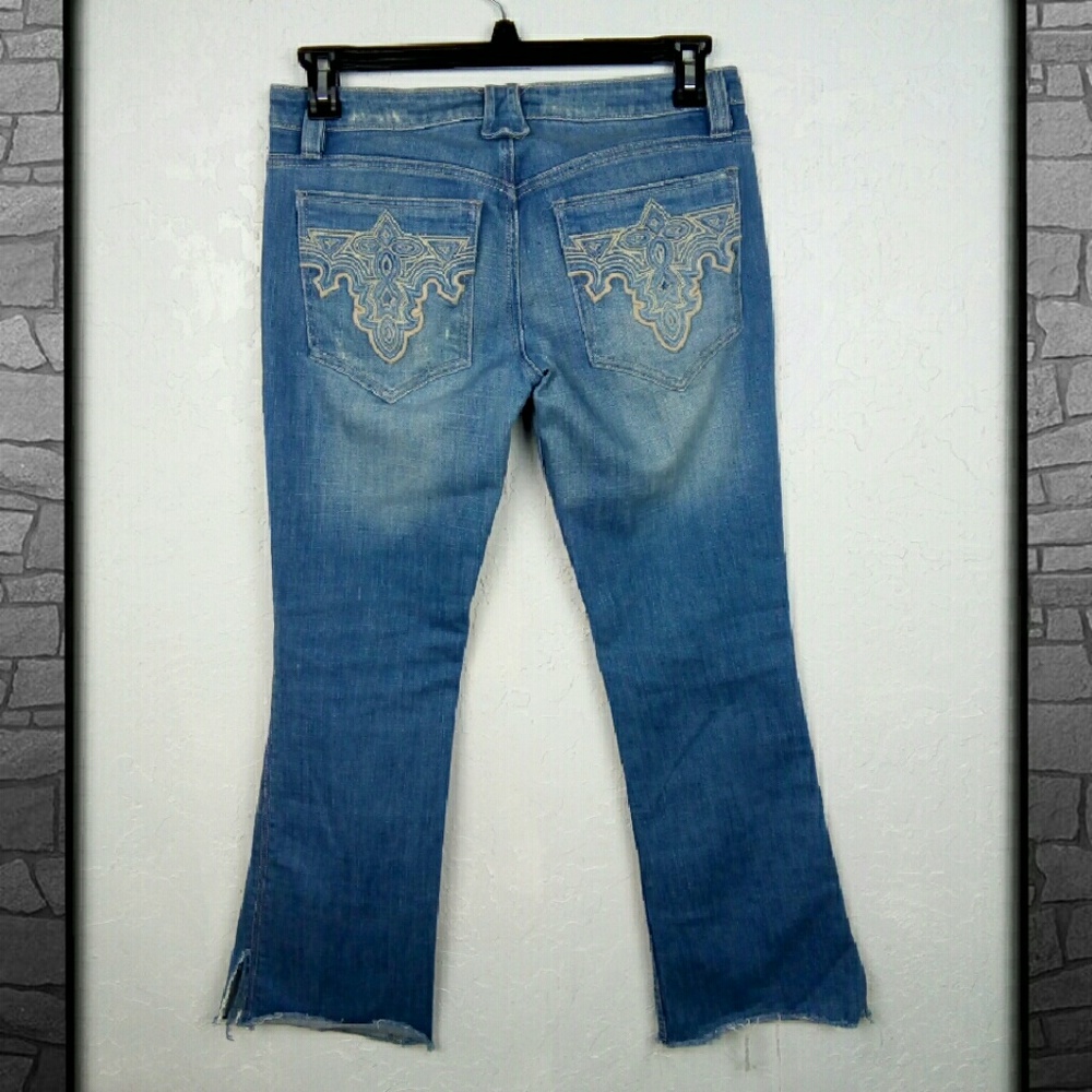 Antik denim raw hem light wash denim size 29